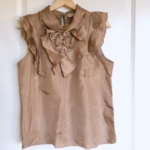 Kenar 100% all silk sleeveless blouse M